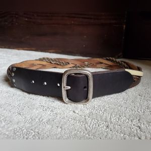 Lucky Brand Braided Leather Belt